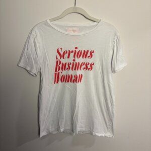 Serious Business Woman Graphic Tee Small